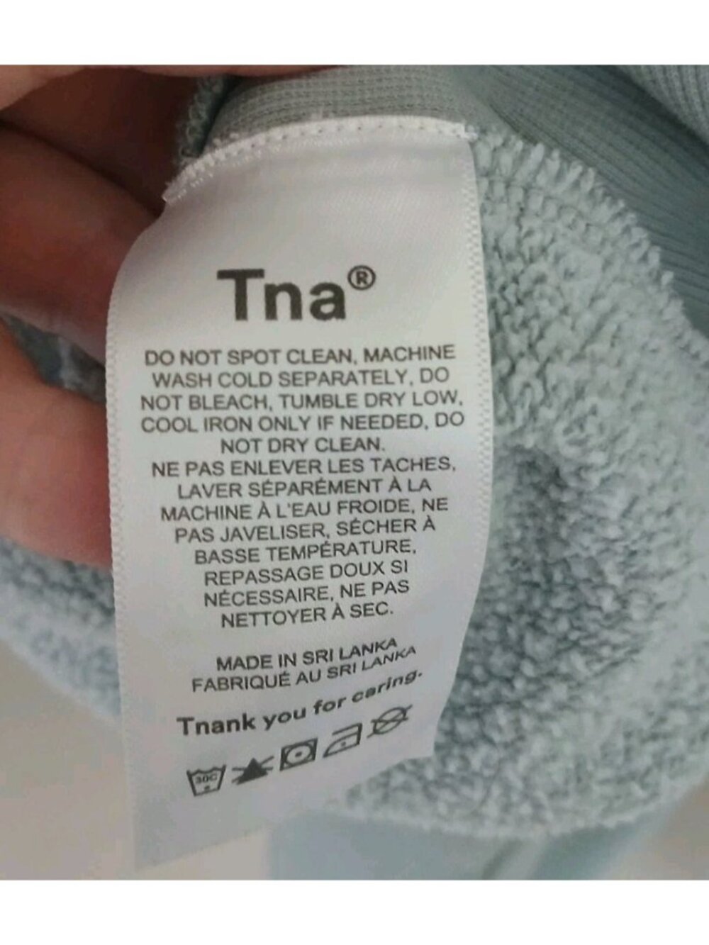 Aritzia Tna Cozy AF Fleece Cropped Raw Hem Sweatshirt - Picture 5 of 9
